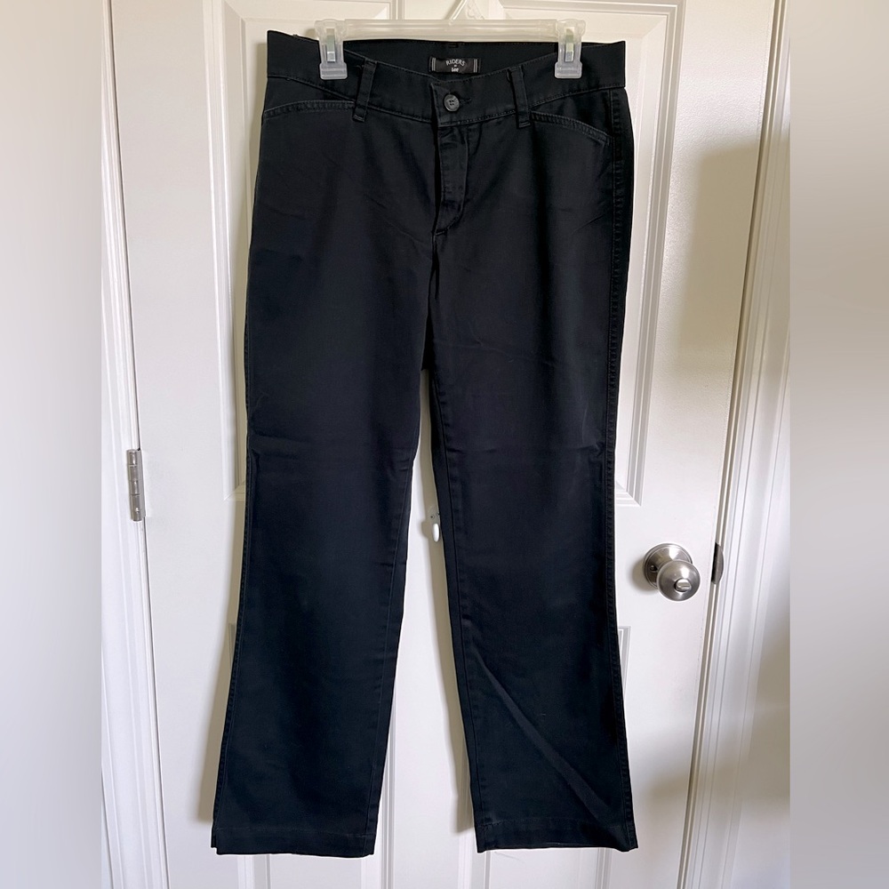 Riders by Lee Black Khakis, size 8